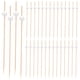 thumbnail image 1 of 100 palillos de cóctel con forma de bola, para decorar frutas, aperitivos y cócteles, 1 of 8