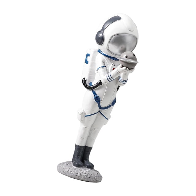 segolike Figurines en Résine Astronaut, Femme Tenant la Planète