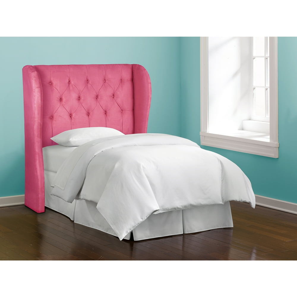 Skyline Furniture Premier Hot Pink Tufted Wingback Headboard Walmart