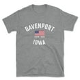 thumbnail image 1 of Davenport Iowa Patriot Men's Cotton T-Shirt, 1 of 1