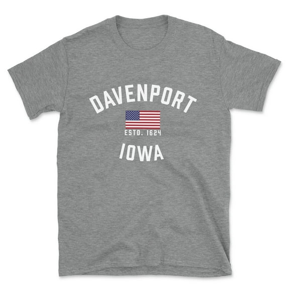 Davenport Iowa Patriot Men's Cotton T-Shirt