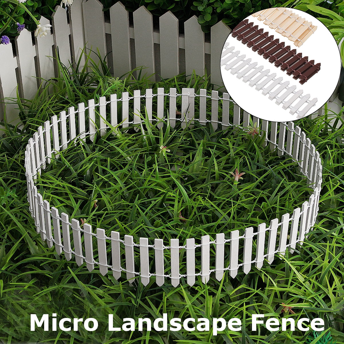 diy miniature picket fence