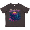 thumbnail image 3 of Inktastic San Diego Retro Sunset Skyline Boys or Girls Toddler T-Shirt, 3 of 5