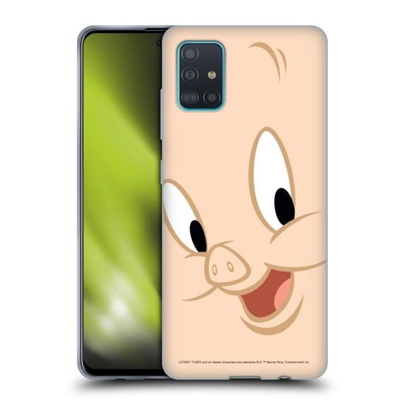 Head Case Designs Officially Licensed Looney Tunes Full Face Porky Pig Soft Gel Case Compatible with Samsung Galaxy A51 (2019)