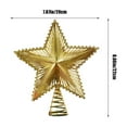 thumbnail image 3 of Vacemry Under $5 Christmas Tree Top Finial, Treetop Star Light Decoration Piece, Metal Xmas Tree Topper Crown, Holiday Tree Finishing Accessory for Indoor, 3 of 6