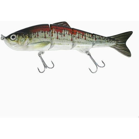 Thomify Hard Multi-Jointed Fishing Lure Swimbait Topwater Crankbait for Bass Trout Musky Pike
