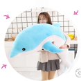 thumbnail image 3 of Kawaii Soft Dolphin Plush Toys Stuffed Dolls Animal Nap Pillow Creative Kids Toy Christmas Gift for Girls Children;Kawaii Soft Dolphin Plush Toys Stuf,30CMBlue, 3 of 5