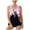 Pink, variant on Qingpeng Plus Size Two Piece Tankini Swimsuit for Women Printed Modest Tank Top Swim Dress with Shorts Bathing Suit
