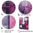 thumbnail image 3 of Designart "Magenta Horizon Cityscape I" Skyscrapers Floater Framed Wall Decor, 3 of 5
