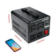 LVYUAN 2000 Watts Voltage Converter 110V to 220V / 220V to 110V Power Converter Step Up & Down Transformer