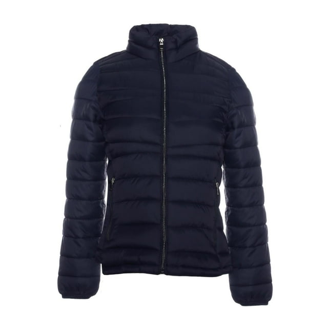 Chamarra Thats Hot Azul Marino Clásica Cuello Alto Mujer Talla S