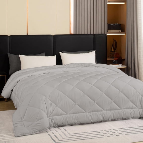 128x120 Oversized King Comforter All Season Extra Large King Size Microfiber Comforter Quilted Down Alternative Duvet Insert with 8 Corner Tabs