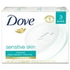 Dove Beauty Bar Sensitive Skin 3.17 Oz, 3 Bar (Pack Of 2)