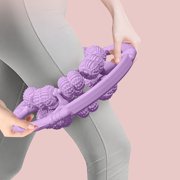 Circular Leg Clamp Massager, Multifunctional Muscle Roller for Deep Tissue Relief, Hand Held Massage Tool for Legs, Arms, Neck, and Thighs, Portable for Yoga, Travel, and Fitness