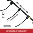 thumbnail image 2 of Garland Hanger for Door Frame, Heavy Duty Christmas Garland Hanger - Adjustable Outdoor Wreath Holder for Doors & Porches, 2 of 6