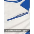 thumbnail image 6 of Deago Tennis Dress for Women Athletic Dress Zip Up Polo Sleeveless Golf Workout Exercise Dresses (White, M), 6 of 8