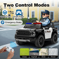 thumbnail image 4 of East doll 12V Powered Ride on Electric Police Truck Car for Kids, 12 Volt Ford Kids Ride on Toys with Remote Control, 4 Wheeler for Kids Age 1-3Y, 3-5MPH, Megaphone, Music, 4 of 12