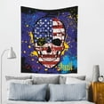 thumbnail image 4 of ZNDUO Vintage Skull American Flag Pattern Wall Tapestry, Tapestries for Living Room Bedroom Dorm Classroom Office Decor 60x51 Inch, 4 of 8