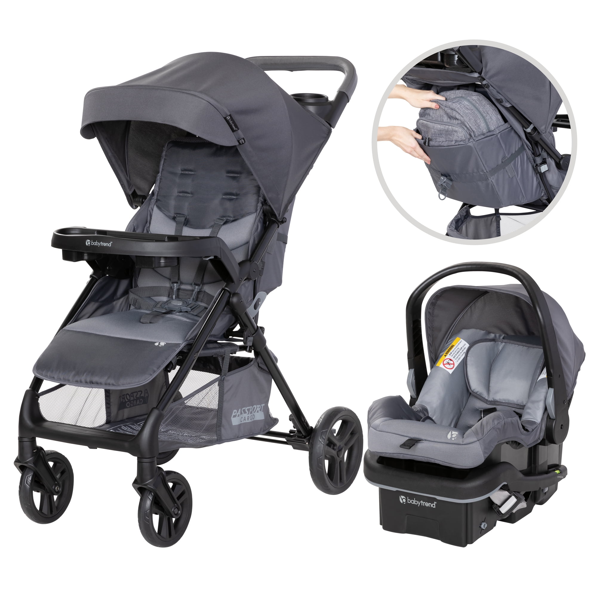 Evenflo Sibby Travel System Stroller with Ride-Along Board