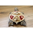 thumbnail image 5 of Wooden Tortoise Turtle Home Decor Sculpture Statue Wall Hanging Handmade Seaside Tropical Nautical Ocean Coastal Blue - 8" long x 5" wide x 2.5" tall, 5 of 5