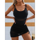 thumbnail image 4 of Traje de Baño de una Pieza para Mujer, con Control de Abdomen, Adelgazante, Pareo Transparente, Color Negro, Talla XL, 4 of 9