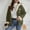 02 Army Green, variant on YueHuiYing Fashion Women Oversized Zip Solid Casual Coat Long Sleeve Hooded Casual Outwear Jackets Pockets Tops