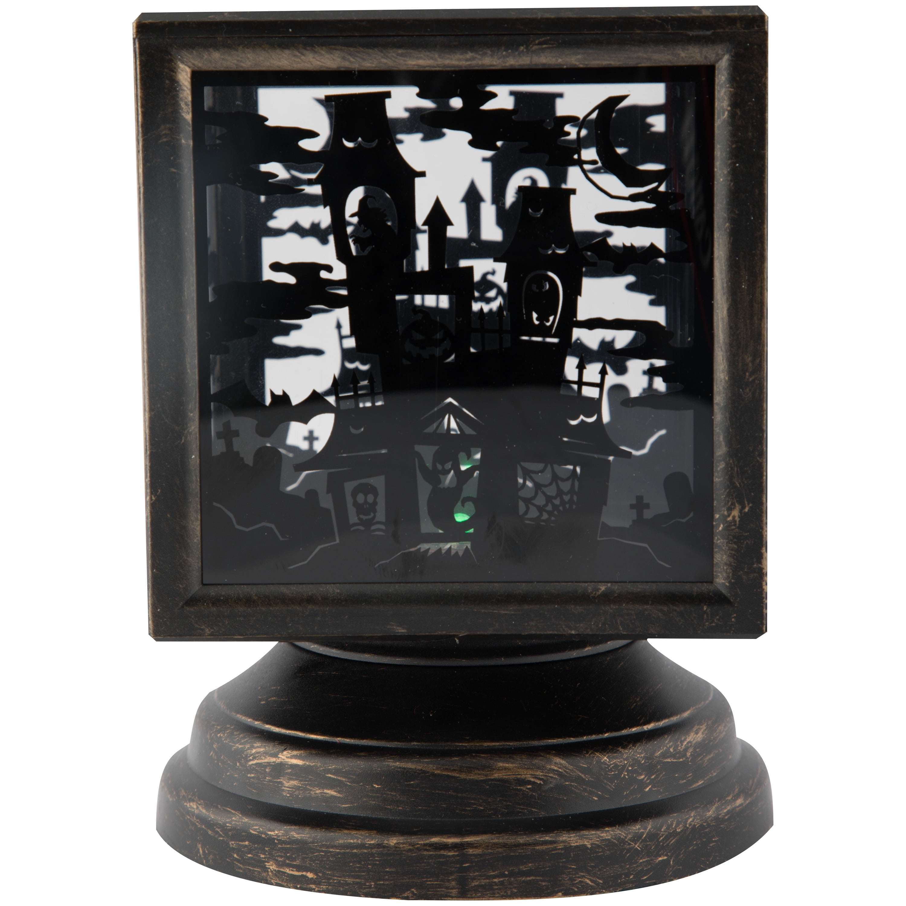 CubeXCube Halloween Lightshow Illuminations Haunted House Scene (Green) - Indoor/Outdoor Holiday Lighting