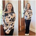 thumbnail image 5 of Arshiner Girls 2 Piece Clothes Long Sleeve Sweatshirt & Flared Pants Fall Clothing Set, 5 of 6
