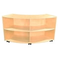 thumbnail image 2 of Wood Designs Contender 4 Compartment Shelving Unit with Casters, 2 of 2