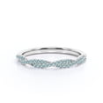 thumbnail image 3 of JeenMata Alianza de Boda de Media Eternidad con Topacio Azul Pavé con Piedra de Nacimiento de Diciembre de 0,25 Quilates en Oro Blanco de 18 K sobre Plata, 3 of 6
