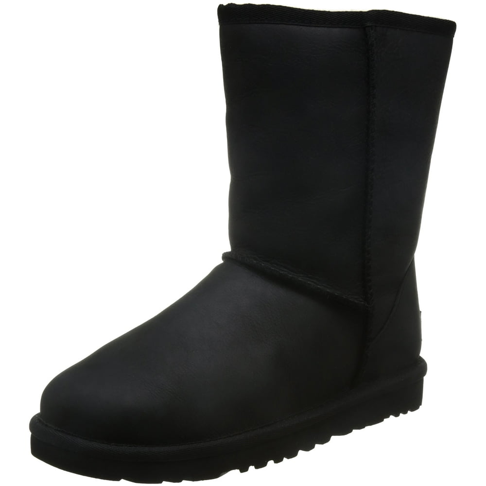 w classic short leather ugg