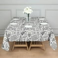 thumbnail image 3 of Basketball Doodle Pattern Square Tablecloth,Waterproof Square Table Cover,Wipeable Spillproof Washable Table Cover for Home Kitchen Party Decor 52"x52"(132x132cm), 3 of 6