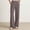 Gray, variant on Women's High Waist Draped Straight Leg Wide Leg Pants, Solid Loose Relaxed Fit Trousers for Daily Casual Outfit Beige S
