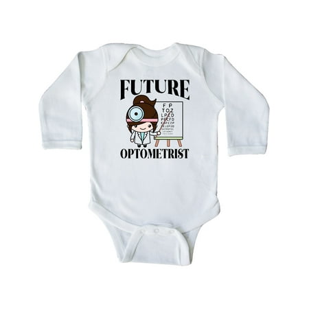 

Inktastic Future Optometrist Opthalmologist Gift Baby Girl Long Sleeve Bodysuit