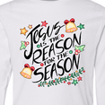 thumbnail image 4 of Inktastic Jesus is the Reason for the Season Christmas Bells and Stars Long Sleeve Youth T-Shirt, 4 of 5