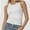 White, variant on Women's Crew Neck Tank Tops Breathable Slim Fit Sleeveless Design Trendy Going Out Tops