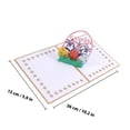 thumbnail image 4 of BRIGHTFUFU Handmade 3D Easter Cards with Rabbit Egg Flower Cutouts in Assorted Color, 4 of 6