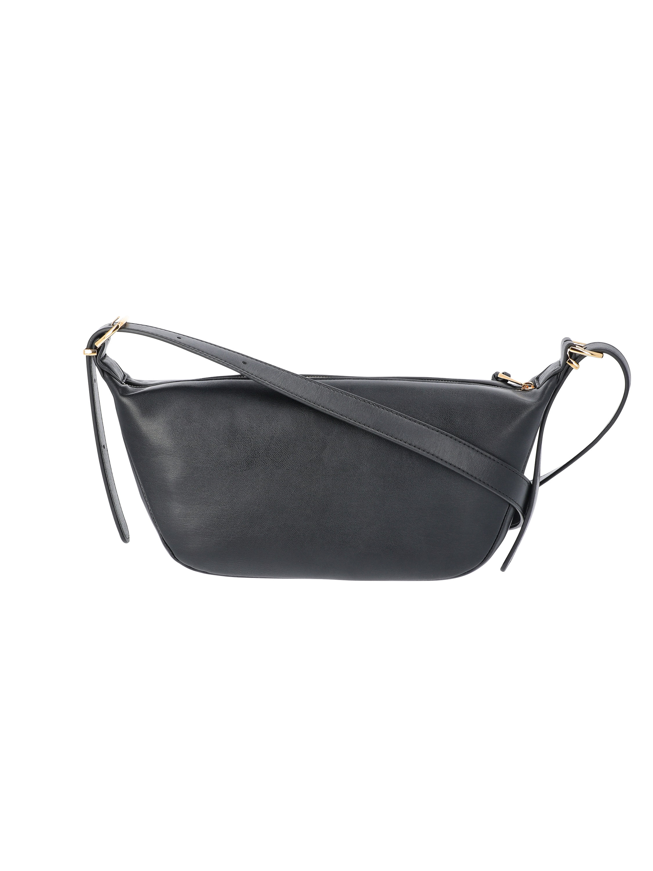 Time and Tru Women's Faux Leather Sling Crossbody Bag, Black