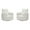 White, variant on Pemberly Row Beauty Quartz Power Swivel Glider Recliner Two Pack