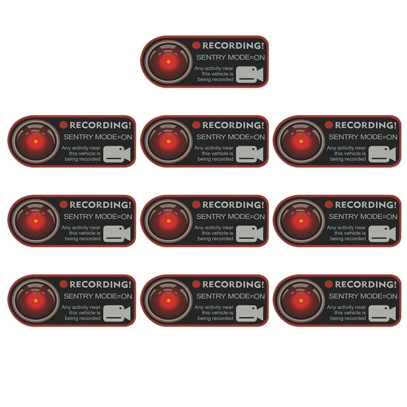 BIBABLYKE Vehicle Surveillances Decal Alert System Car Sticker with Remote Mobile Monitoring Simple Installs for Enhances Security
