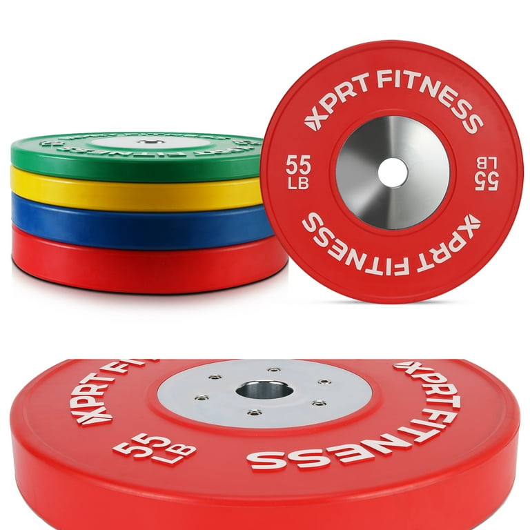 Free Shipping! XPRT Fitness Olympic Competition Bumper Plate 55lb
