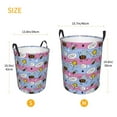 thumbnail image 5 of Fotbe Bees And Daisies Striped Laundry Basket with Handles, Waterproof Large Laundry Hamper, Wash Bag for Corner Dorm, Rolling Laundry Basket with Handles-Medium, 5 of 8