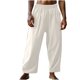 thumbnail image 2 of Ceisia Gift Men's All-Season Casual Pants - Holiday Style Multi-Pocket Drawstring Solid Color Elastic Waist Polyester Pants, 2 of 5