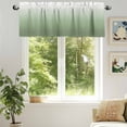 thumbnail image 6 of Sage Green Valances for Windows, 60 x 18in, Green Gradient Ombre Color Rod Pocket Kitchen Valance Curtain Light Filtering Window Treatments for Living Room Bedroom, 1 Panel, 6 of 7