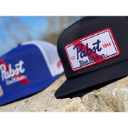 Hooey® Mens Pabst Blue Ribbon 5-panel Black Trucker Cap 2273T-BK