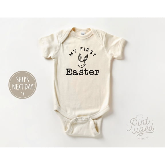 Bella Canvas with My First Easter, Cute Spring, Baby'S First Cute Baby Boy or Girl Bodysuit Gift