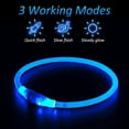 thumbnail image 3 of Collar de perro LED, collar de perro iluminado, collar de mascota impermeable recargable por USB, se puede cortar para iluminar el collar de perro mascota, 3 of 5