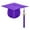 Purple, variant on TOPTIE Unisex Kids Graduation Cap with 2026 Tassel and Charm for Preschool and Kindergarten