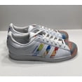 thumbnail image 2 of New Ad-id-as Superstar White Blue Orange Shoes Sneakers Men's Size 8, 2 of 6