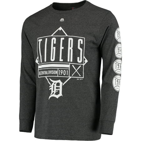 Detroit Tigers Majestic Lifetime Achievement Long Sleeve Heathered T-Shirt -